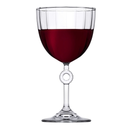 Amore Wine ποτήρι κολωνάτο διάφανο σετ δύο τεμαχίων 8.8x16.8 εκ