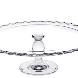 Maxi Patisserie γυάλινη πιατέλα σερβιρίσματος με πόδι 37x12 εκ