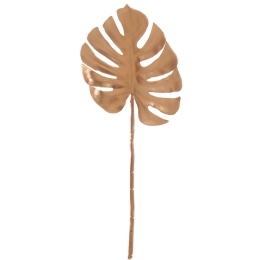 Διακοσμητικό φύλλο Monstera σε χρυσό antique χρώμα 72 εκ