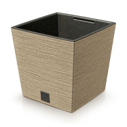 Furu Eco Wood κρεμ κασπώ τετράγωνο από ανακυκλωμένα υλικά 24x24x24 εκ