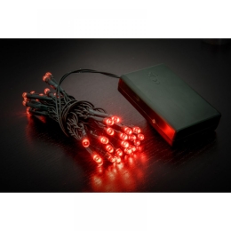 40 Led λαμπάκια μπαταρίας με πράσινο καλώδιο και κόκκινο φως 2μ