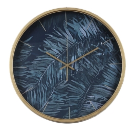 Leaves ρολόι τοίχου από μέταλλο 50x50x6 εκ