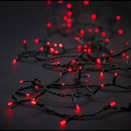 100 Led λαμπάκια IP44 με 8 προγράμματα πράσινο καλώδιο και κόκκινο φως 5μ