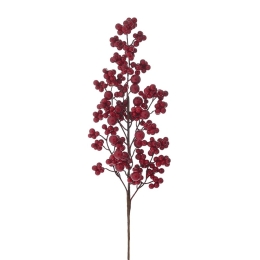 Κλαδί διακοσμητικό με κόκκινα berries σετ των τεσσάρων τεμαχίων 60 εκ