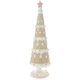 Gingerbread διακοσμητικό χριστουγεννιάτικο δεντράκι 18x18x61 εκ