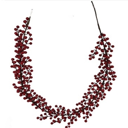 Χριστουγεννιάτικη γιρλάντα με κόκκινα berries 148 εκ