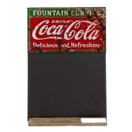 Coca Cola ξύλινος χειροποίητος μαυροπίνακας 26x38 εκ