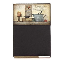 Kitchen ξύλινος χειροποίητος μαυροπίνακας 26x38 εκ