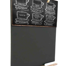 Know your coffee ξύλινος χειροποίητος μαυροπίνακας 26x38 εκ
