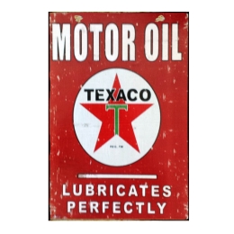 Πίνακας χειροποίητος vintage motor company 30x40 εκ 