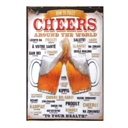 Πίνακας χειροποίητος Cheers beer