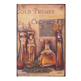 Πίνακας χειροποίητος olive oil vintage