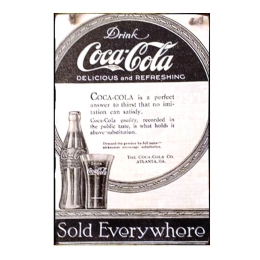 Πίνακας χειροποίητος Coca Cola everywhere 20x30 εκ