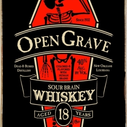 Πίνακας χειροποίητος  Open Grave διαφήμιση  21x30 εκ