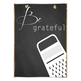 Be grateful ξύλινος χειροποίητος πίνακας