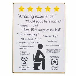 Winner well stocked award χειροποίητο ξύλινο πινακάκι για WC