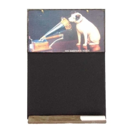 His masters voice χειροποίητος μαυροπίνακας 26x38 εκ