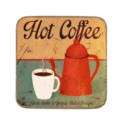 Σουβέρ ξύλινo χειροποίητo coffee