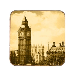 Σουβέρ ξύλινo χειροποίητo London Big Ben