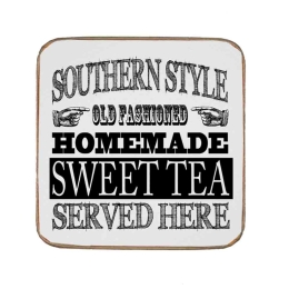 Σουβέρ ξύλινo χειροποίητo homemade sweet tea
