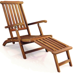 Ξύλινη ξαπλώστρα dec acacia wood 148x57x89 εκ