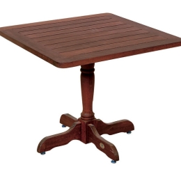 Ξύλινο τετράγωνο τραπέζι από kwilla wood 85x85x75 εκ