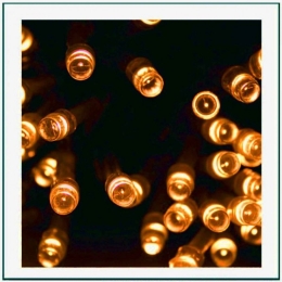 1000 Led λαμπάκια IP44 επεκτεινόμενο με πράσινο καλώδιο και fire white φως 50μ