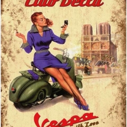 Πίνακας χειροποίητος ciao bella 20x30 εκ