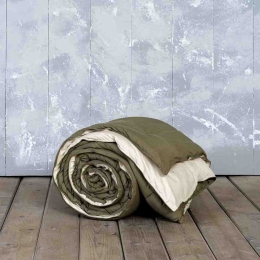 Πάπλωμα Abalone υπέρδιπλο καφέ με μπεζ  220x240 εκ
