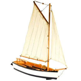 Διακοσμητική βάρκα με πανιά 43x11,5x38 εκ