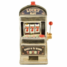 Κουμπαράς ρετρό κουλοχέρης Lucky Slot 11x7x19 εκ