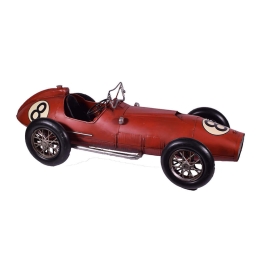 Vintage διακοσμητικό μονοθέσιο Formula 1 σε κόκκινη απόχρωση 51x20x17 εκ