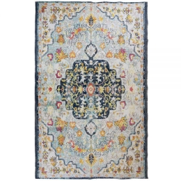 Χαλί Blue Fresco βαμβακερό 150x210 εκ
