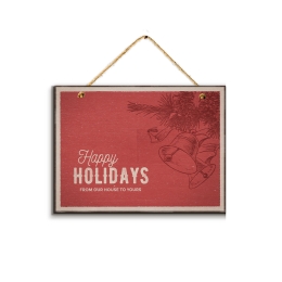 Χριστουγεννιάτικο πινακάκι happy holidays 30x20 εκ