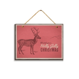 Χριστουγεννιάτικο πινακάκι deer 30x20 εκ
