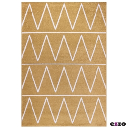 Χαλί Enna σε κίτρινο χρώμα με ανάγλυφο σχέδιο bed set τριών τεμαχίων