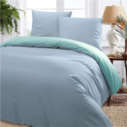 Ariete Casa Σετ Σεντόνια Βαμβακερά Πεννιέ King Size 240×260 Σιέλ / Βεράμαν