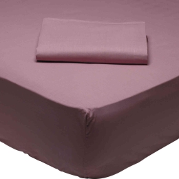 Σεντόνι 1008 Burgundy Best Colors Das Home Μονό 170x260cm Χωρίς Λάστιχο 100% Βαμβάκι