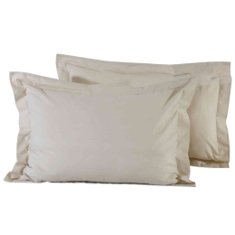 Μαξιλαροθήκες Σετ 2τμχ 1002 Best Colors Beige Das Home 50Χ70 100% Βαμβάκι