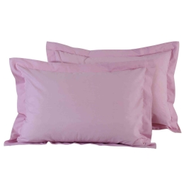Μαξιλαροθήκες Σετ 2τμχ 1012 Best Colors Pink Das Home 50Χ70 100% Βαμβάκι