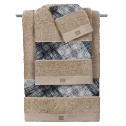 Πετσέτα Royal Black Guy Laroche Προσώπου 50x90cm 100% Βαμβάκι
