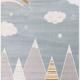Χαλί Kiddie Montagna 3-B804AX6 Grey-Mint Ezzo 133X190cm