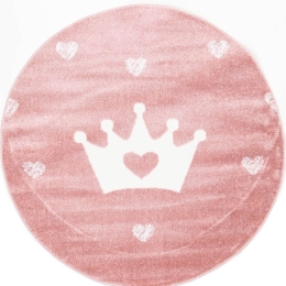 Χαλί Corona 8609 Round Pink Ezzo 120X120cm Round