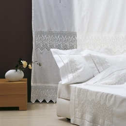 Makis Tselios Home Vienna Σετ Νυφικά Σεντόνια Υπέρδιπλα 4τμχ με Δαντέλα 240x275cm