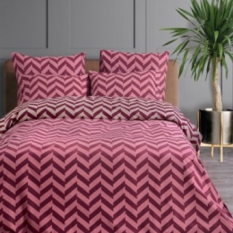 Makis Tselios Home Σετ Σεντόνια Μονά με Λάστιχο 105×200+30 Zic Zac 2 Red