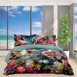 Makis Tselios Home Σετ Παπλωματοθήκη Υπέρδιπλη 220x240 Garden