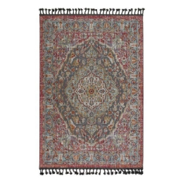 Beauty Home Πατάκι Boutique Art 9810 0.64x2.30 Εμπριμέ,Κόκκινο