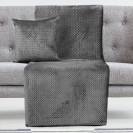 Ριχτάρι Τριθέσιο Velvety 180x300 Art 8351   Γκρι   Beauty Home