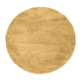 Ροτόντα 133x133 Fluffie Art 9617 Yellow Κίτρινο   Beauty Home