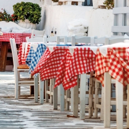 Beauty Home Επαγγελματικό τραπεζομάντηλο Checks Art Ε8013 Πράσινο 100x100